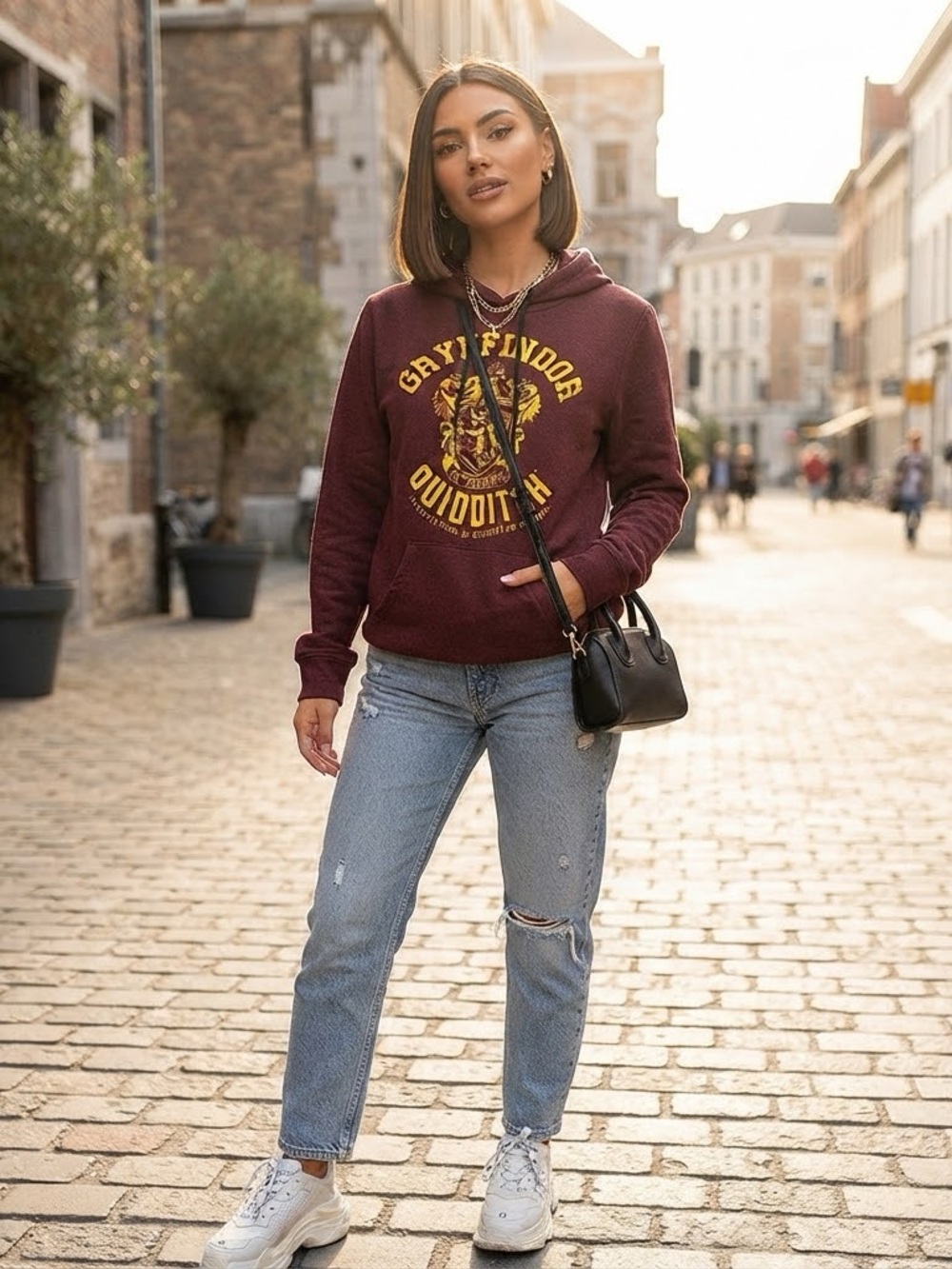 Harry Potter Gryffindor Quidditch Hooodie Sweater